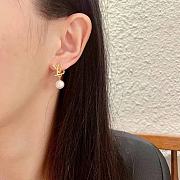 Fortok Louis Vuitton Letter Stud Earrings - 5