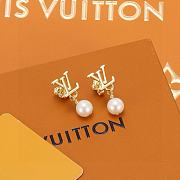 Fortok Louis Vuitton Letter Stud Earrings - 2