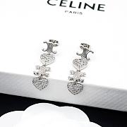 Fortok Celine Arc de Triomphe Heart-shaped Earrings Gold / Silver - 4