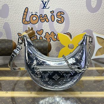 Fortok Louis Vuitton Loop Bag Silver Monogram Miroir M11833 23x6x13cm