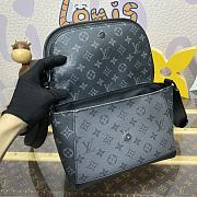 Fortok Louis Vuitton Pulse Messenger Bag Black Monogram Eclipse Canvas M12681 26.6x11x17cm - 2