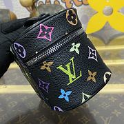 Fortok Louis Vuitton Nice Nano Cosmetic Bag Multicolor Black M14033 14x8.5x10.2cm - 4