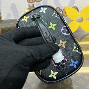 Fortok Louis Vuitton Nice Nano Cosmetic Bag Multicolor Black M14033 14x8.5x10.2cm - 3