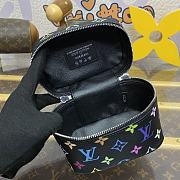 Fortok Louis Vuitton Nice Nano Cosmetic Bag Multicolor Black M14033 14x8.5x10.2cm - 6
