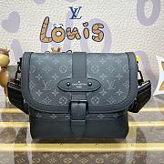 Fortok Louis Vuitton Saumur Messenger Bag Black Monogram Eclipse Coated Canvas M45911 30x23x11cm - 1