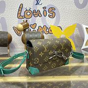 Fortok Louis Vuitton Steamer Bag Green & Brown Monogram Macassar Canvas M12808 18x6.5x11cm - 2
