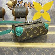 Fortok Louis Vuitton Steamer Bag Green & Brown Monogram Macassar Canvas M12808 18x6.5x11cm - 3