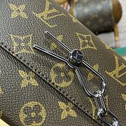 Fortok Louis Vuitton Steamer Bag Green & Brown Monogram Macassar Canvas M12808 18x6.5x11cm - 6