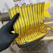 Fortok Louis Vuitton Steamer Bag Yellow & Brown Monogram Macassar Canvas M12811 18x6.5x11cm - 3