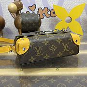 Fortok Louis Vuitton Steamer Bag Yellow & Brown Monogram Macassar Canvas M12811 18x6.5x11cm - 6