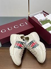 Fortok Gucci Rhyton Iconic Red and Green Web Elements Sneakers - 6