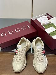 Fortok Gucci Rhyton Iconic Red and Green Web Elements Sneakers - 3