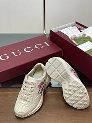 Fortok Gucci Rhyton Poink Iconic G 1921 Print Sneakers - 6