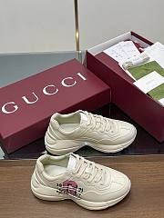 Fortok Gucci Rhyton Poink Iconic G 1921 Print Sneakers - 4