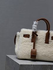 Fortok Saint Laurent Shearling Sac De Jour Bag 717439 22x18x11cm - 4