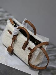 Fortok Saint Laurent Shearling Sac De Jour Bag 717439 22x18x11cm - 2