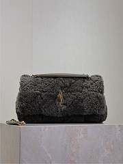 Fortok Saint Laurent Jamie Shearling Bag Grey 515821 25×15×7.5cm  - 1