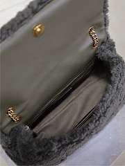 Fortok Saint Laurent Jamie Shearling Bag Grey 515821 25×15×7.5cm  - 2