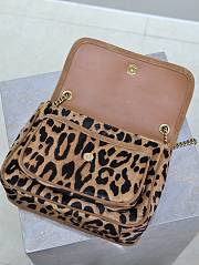 Fortok Saint Laurent Leopard Niki Shoulder Bag 633151 22×16.5×12cm - 2
