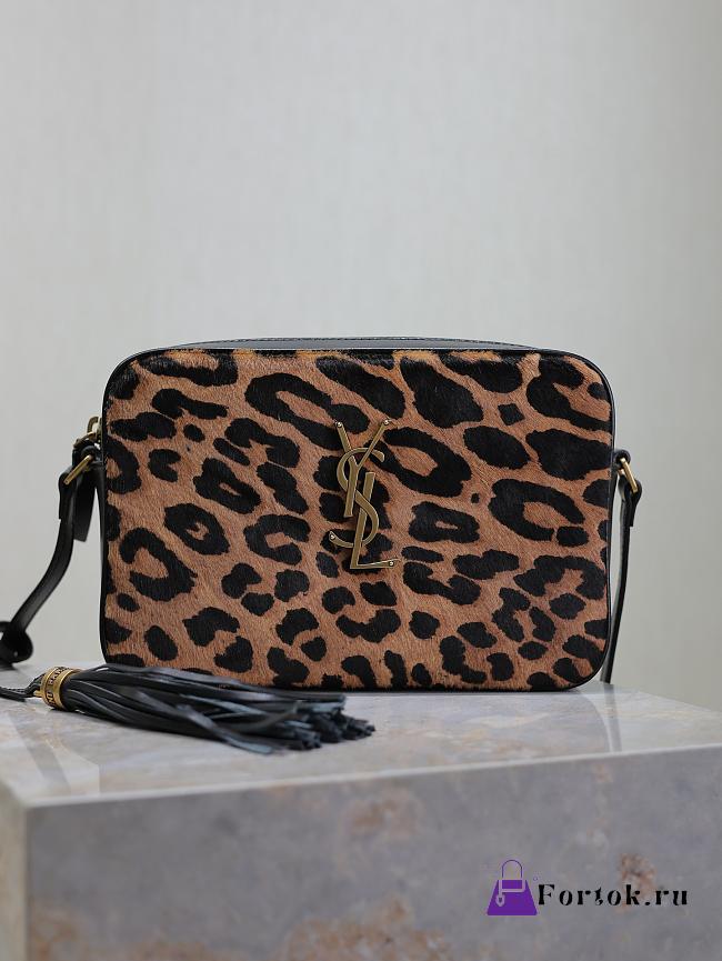 Fortok Saint Laurent Leopard Lou Camera Bag 520534 23x16x6cm - 1
