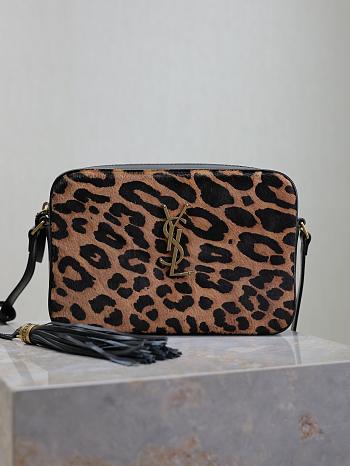 Fortok Saint Laurent Leopard Lou Camera Bag 520534 23x16x6cm