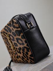 Fortok Saint Laurent Leopard Lou Camera Bag 520534 23x16x6cm - 6