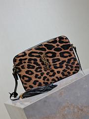 Fortok Saint Laurent Leopard Lou Camera Bag 520534 23x16x6cm - 5