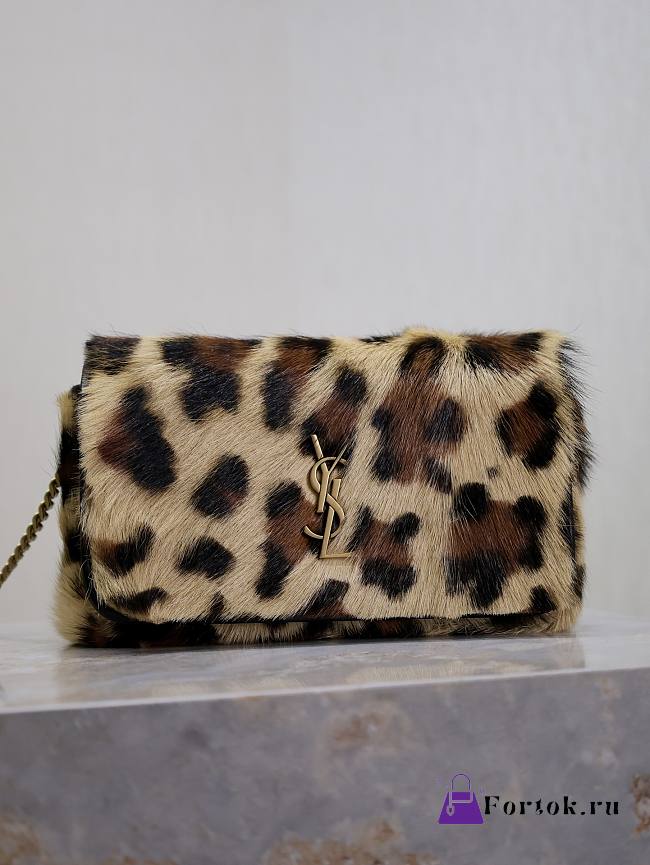 Fortok Saint Laurent Leopard Kate Chain Bag 786914 20x11×4cm - 1