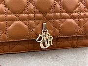 Fortok Dior Miss Dior Bag Brown Cannage Lambskin 21x11.5x4.5cm - 2