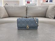 Fortok Dior Miss Dior Bag Dark Blue Cannage Lambskin 21x11.5x4.5cm - 1