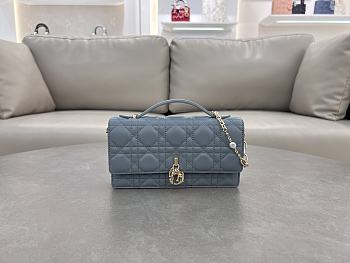 Fortok Dior Miss Dior Bag Dark Blue Cannage Lambskin 21x11.5x4.5cm