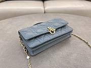 Fortok Dior Miss Dior Bag Dark Blue Cannage Lambskin 21x11.5x4.5cm - 3