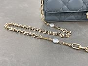 Fortok Dior Miss Dior Bag Dark Blue Cannage Lambskin 21x11.5x4.5cm - 4