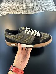 Fortok Fendi Match FF Jacquard Low-Top Sneakers Black & Brown - 1