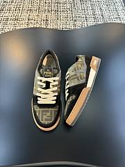 Fortok Fendi Match FF Jacquard Low-Top Sneakers Black & Brown - 6