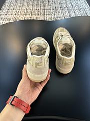 Fortok Fendi Match FF Jacquard Low-Top Sneakers Beige - 4