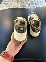 Fortok Fendi Match FF Jacquard Low-Top Sneakers White & Brown - 2