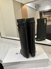 Fortok Givenchy Shark Lock Pant Boots Black - 5