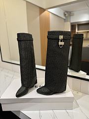 Fortok Givenchy Shark Lock Pant Boots Black - 4