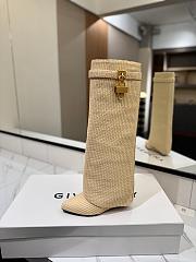 Fortok Givenchy Shark Lock Pant Boots Beige - 6