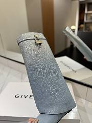 Fortok Givenchy Shark Lock Boots In Denim With Strass - 6