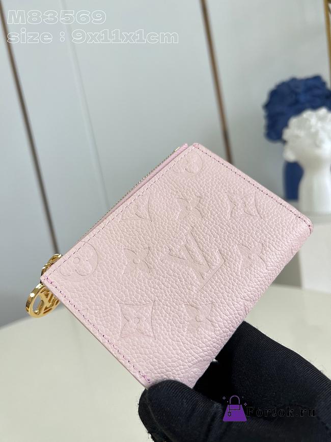 Fortok Louis Vuitton Lisa Wallet Pink M83569 9x11x1cm - 1
