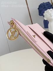 Fortok Louis Vuitton Lisa Wallet Pink M83569 9x11x1cm - 2