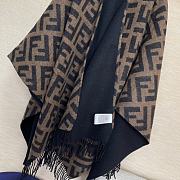 Fortok Fendi Cashmere Double-sided Cape 140x150cm - 2