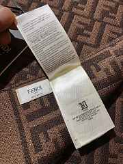 Fortok Fendi Cashmere Scarf Dark Brown 32x200cm - 4