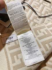 Fortok Fendi Cashmere Scarf Beige 32x200cm - 4