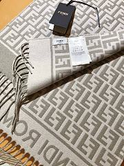 Fortok Fendi Cashmere Scarf Grey 32x200cm - 2