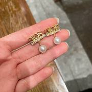 Fortok Dior Revolution White Pearl Earrings  - 1