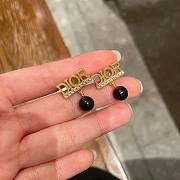 Fortok Dior Revolution Black Pearl Earrings - 1