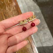 Fortok Dior Revolution Red Pearl Earrings - 1